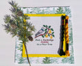 Christmas Pigeon in a Pear Tree printed needlepoint canvas - NeedleLittleStitchCo