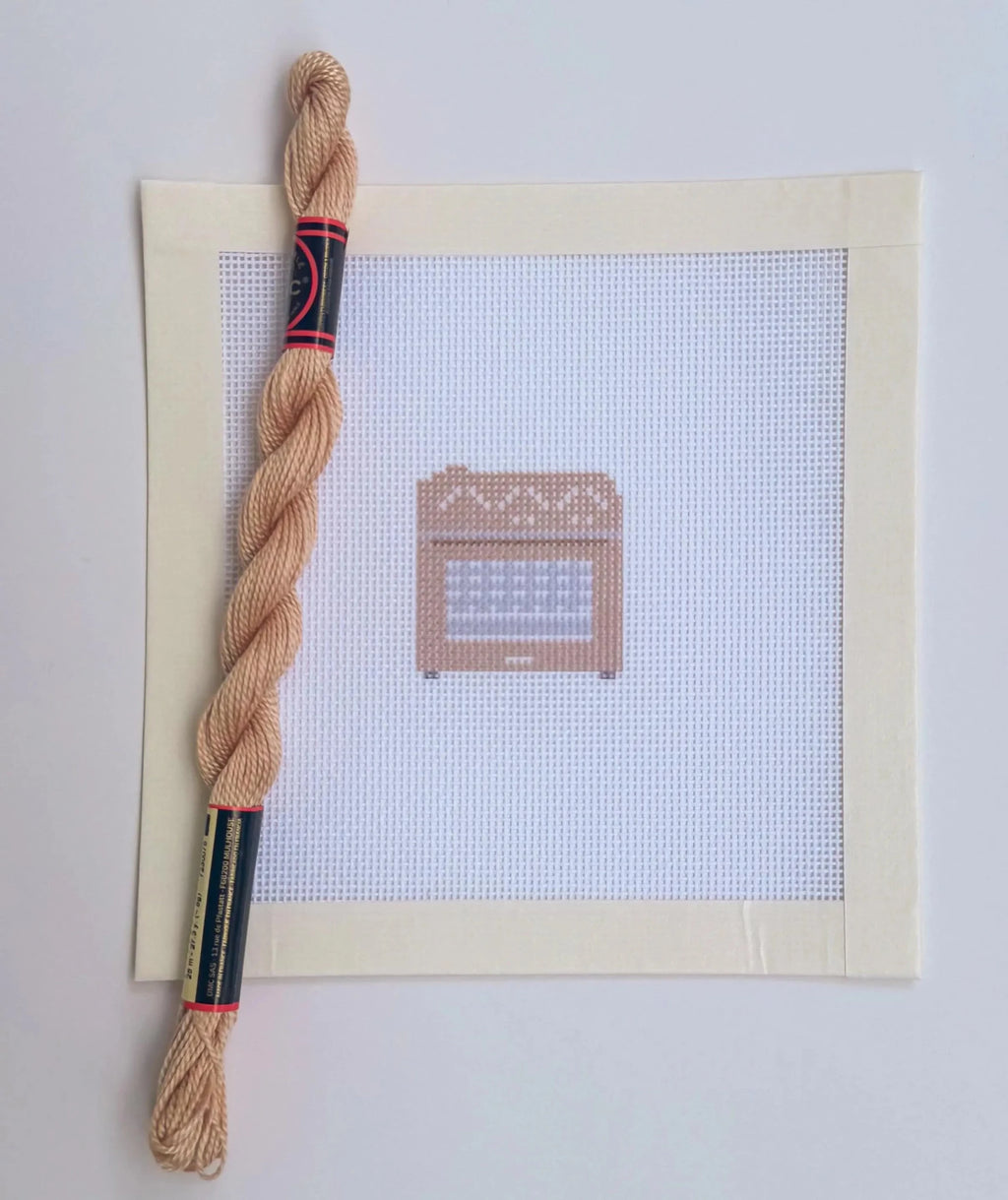 Colorful Countertop Oven printed needlepoint canvas - NeedleLittleStitchCo