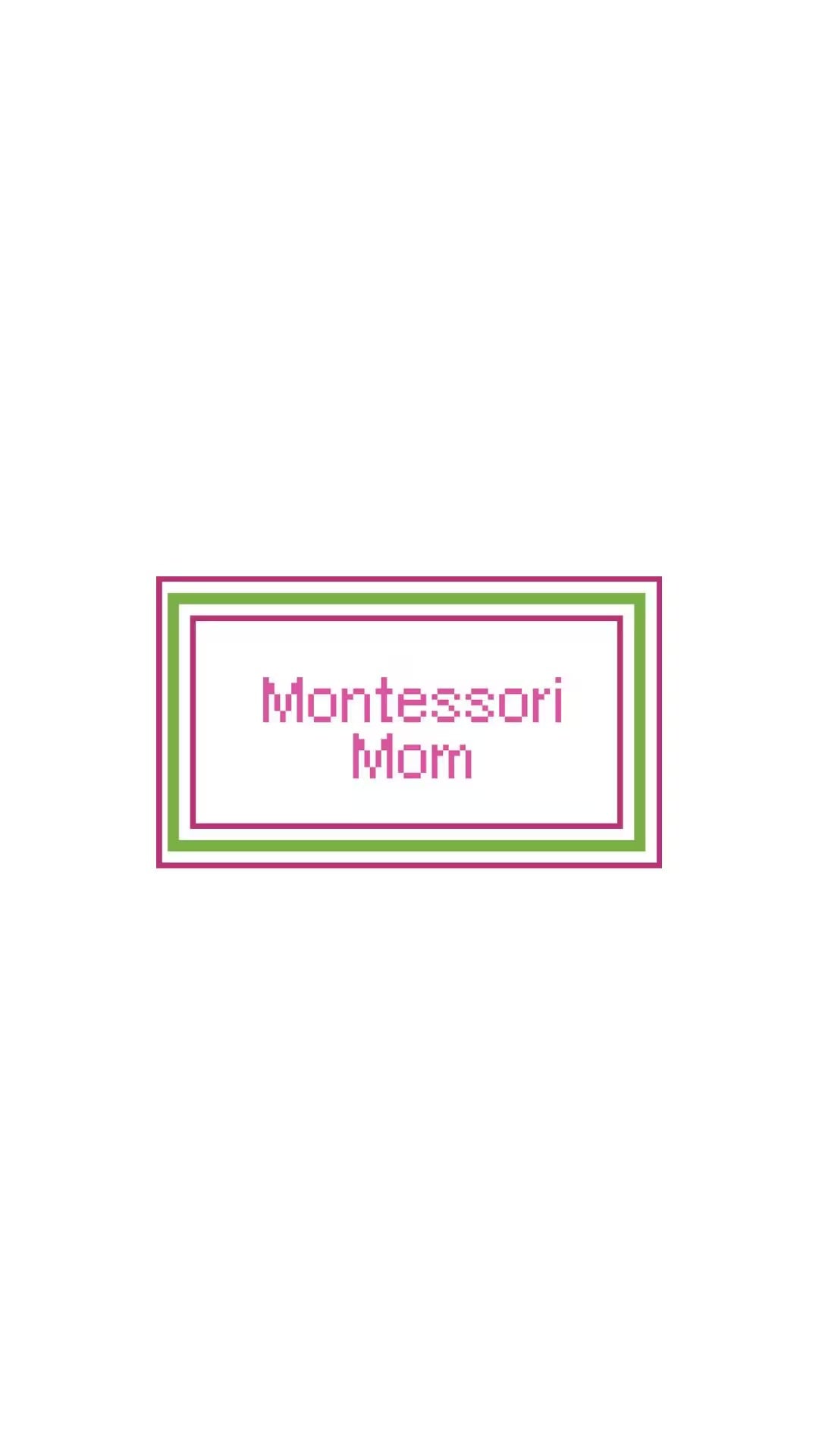 Montessori Mom Sign printed needlepoint canvas - NeedleLittleStitchCo