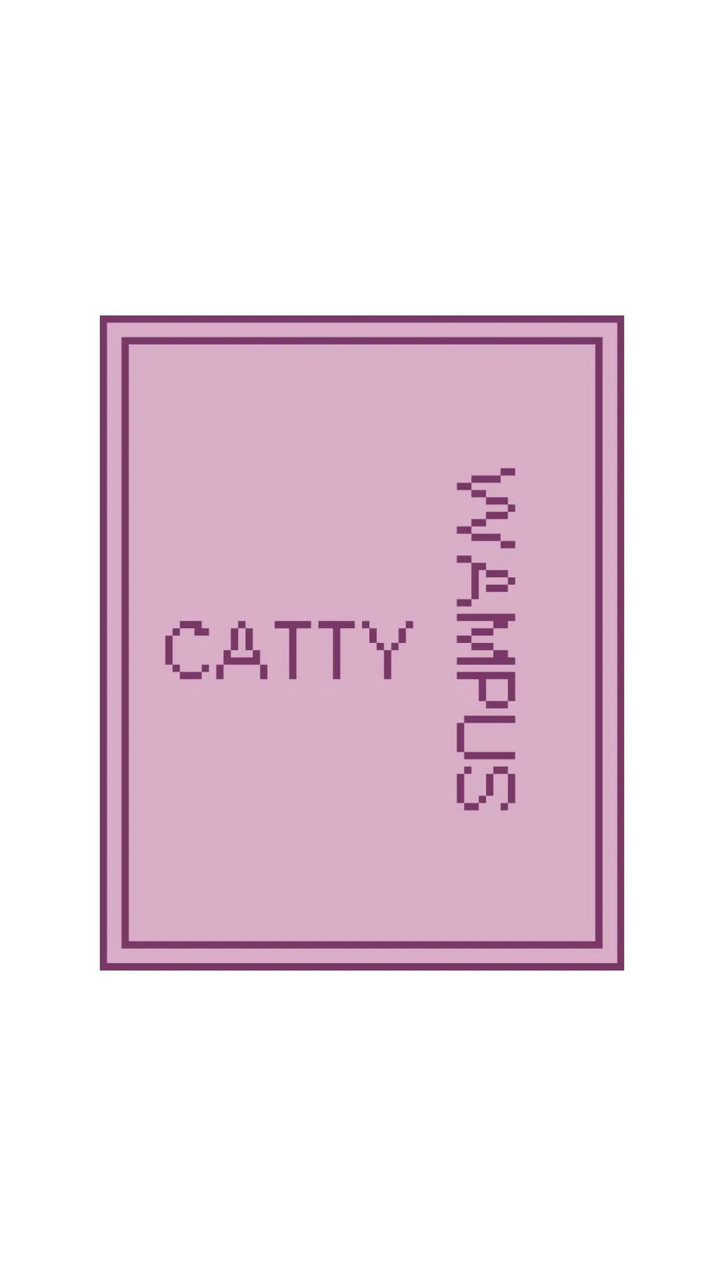 Southern Cattywampus Sign printed needlepoint canvas - NeedleLittleStitchCo