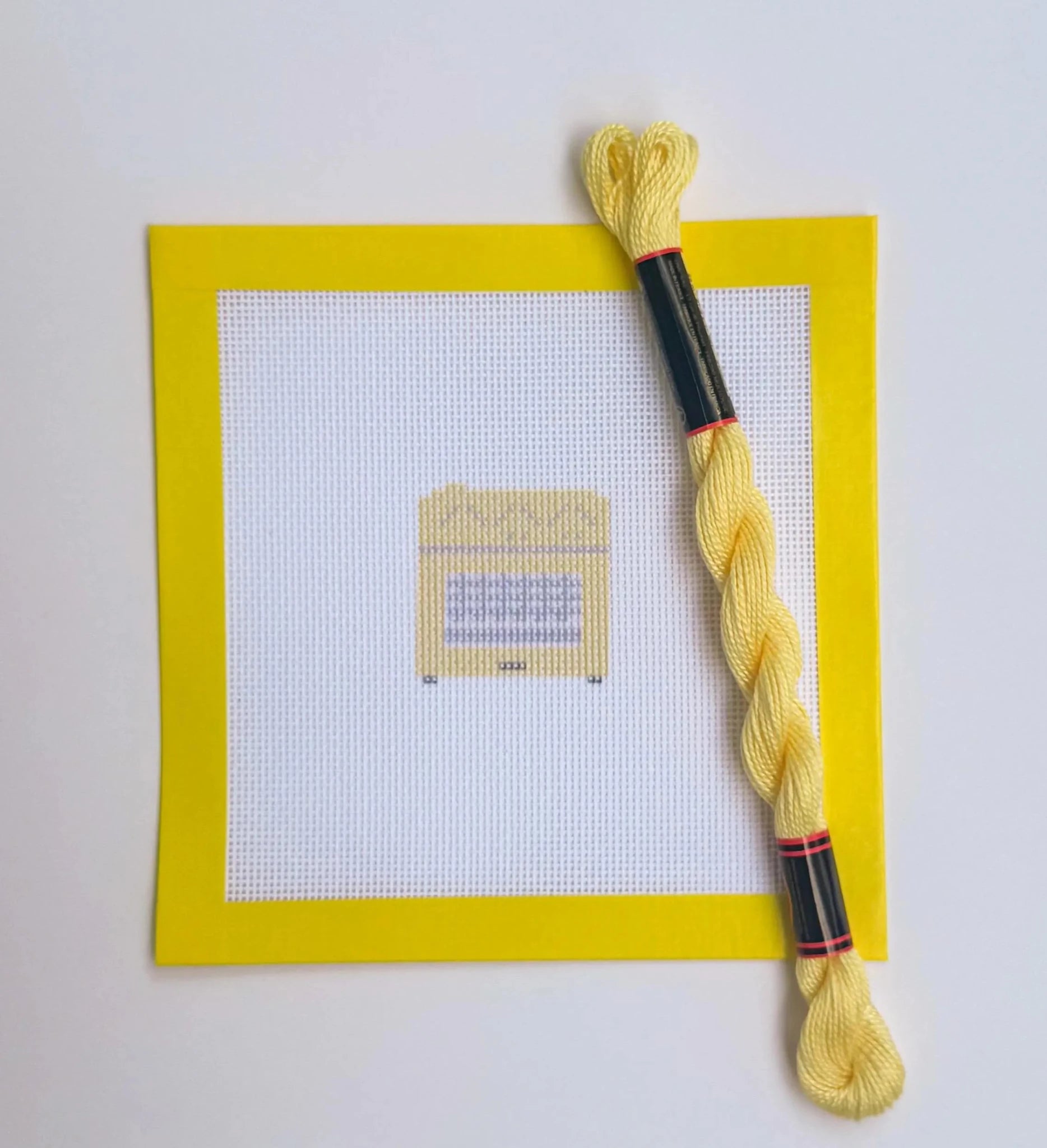 Colorful Countertop Oven printed needlepoint canvas - NeedleLittleStitchCo