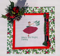 Merry and Bright, Darling printed needlepoint canvas - NeedleLittleStitchCo