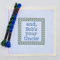 British And Bob's Your Uncle Sign printed needlepoint canvas - NeedleLittleStitchCo