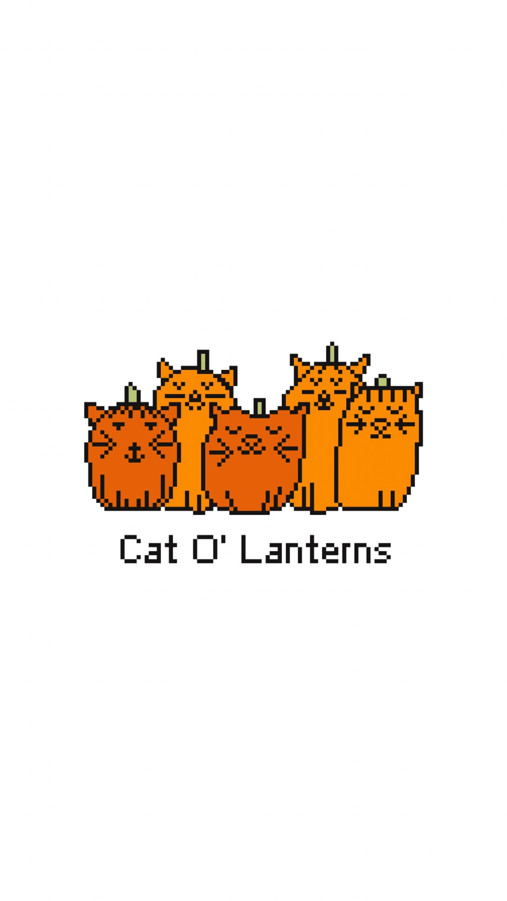 Cat-O-Lanterns printed needlepoint canvas - NeedleLittleStitchCo