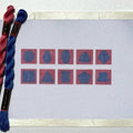 Montessori Metal Insets printed needlepoint canvas - NeedleLittleStitchCo