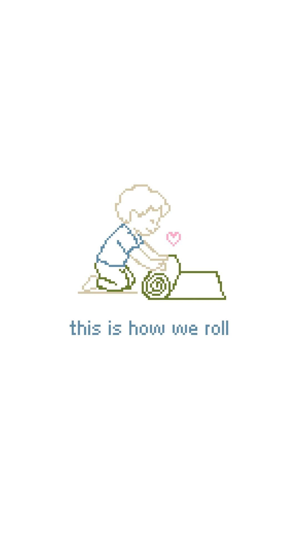 Montessori This is How We Roll Funny Sign printed needlepoint canvas - NeedleLittleStitchCo