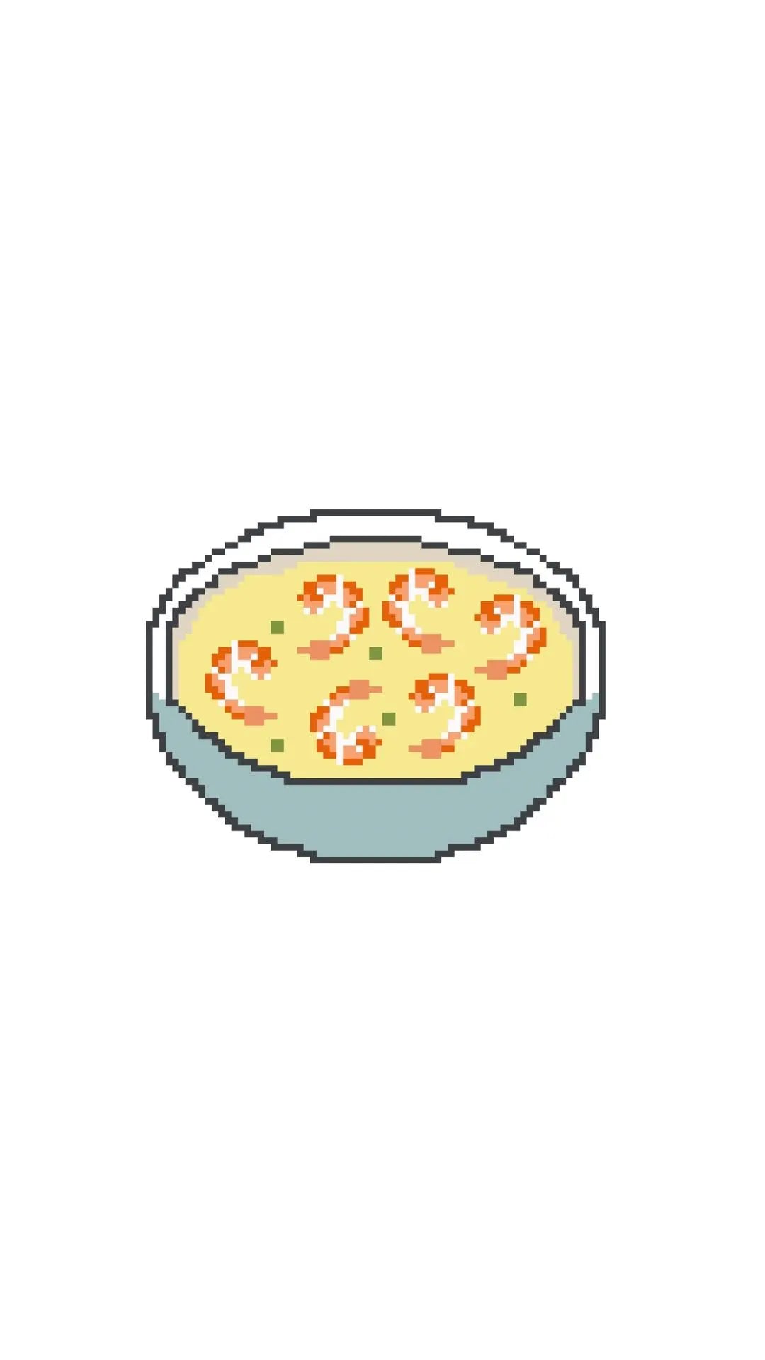 Shrimp and Grits printed needlepoint canvas - NeedleLittleStitchCo