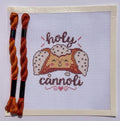 Cannoli printed needlepoint canvas - NeedleLittleStitchCo