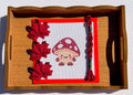 Merry Littles Collection Mushroom printed needlepoint canvas - NeedleLittleStitchCo