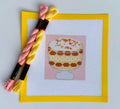 Banana Pudding printed needlepoint canvas - NeedleLittleStitchCo