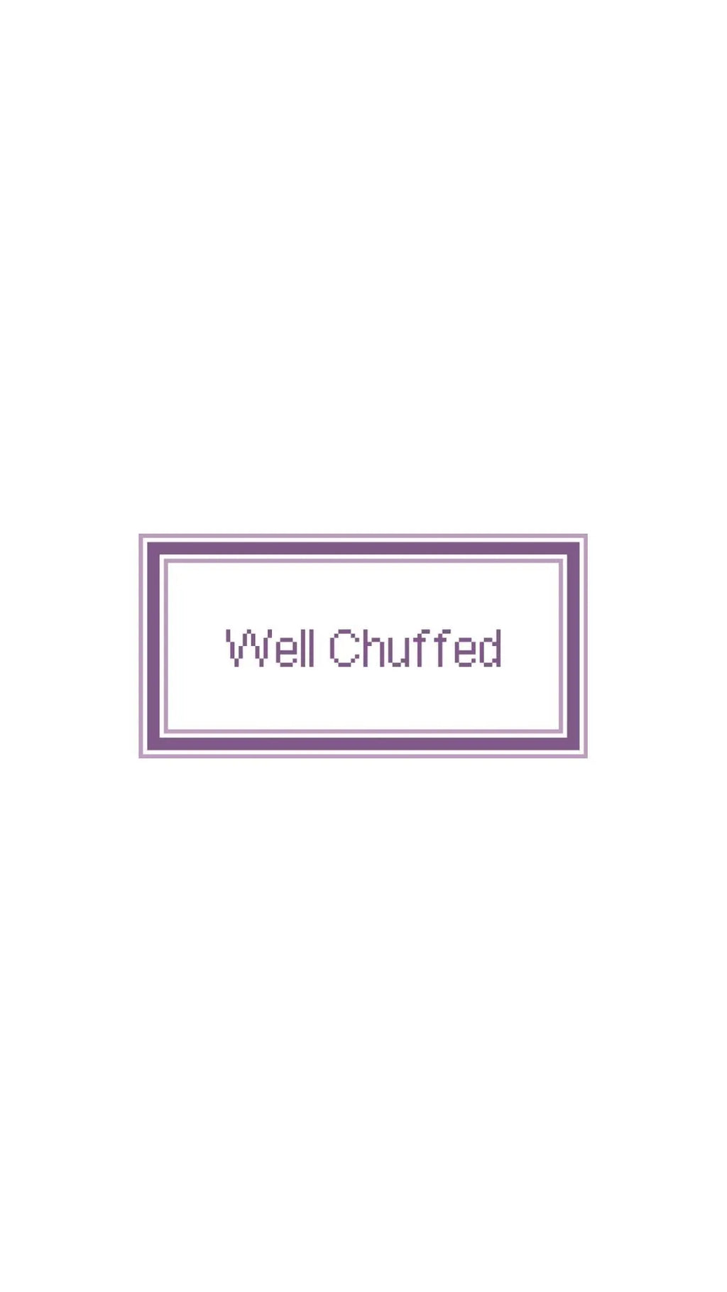 British Well Chuffed Sign printed needlepoint canvas - NeedleLittleStitchCo