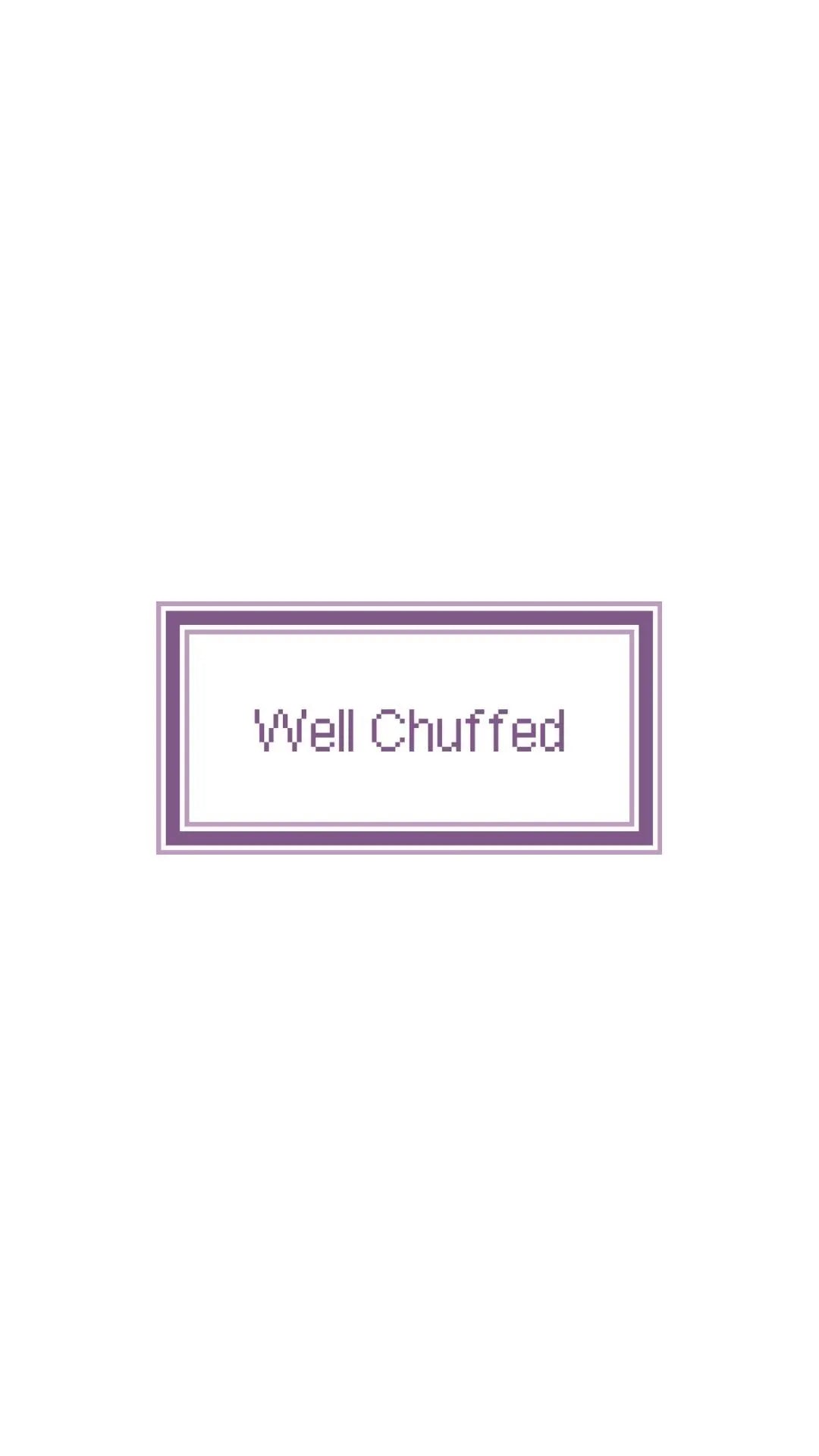 British Well Chuffed Sign printed needlepoint canvas - NeedleLittleStitchCo