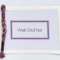 British Well Chuffed Sign printed needlepoint canvas - NeedleLittleStitchCo
