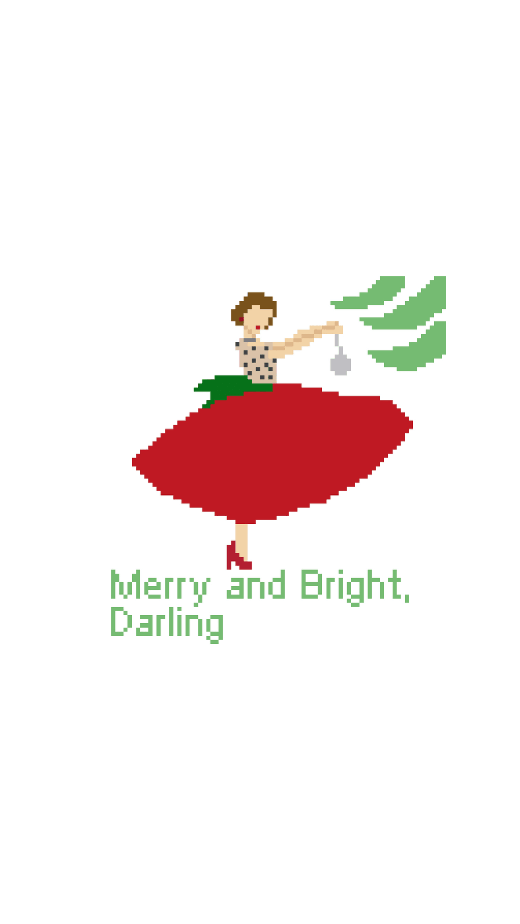 Merry and Bright, Darling printed needlepoint canvas - NeedleLittleStitchCo