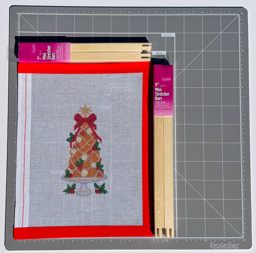 Christmas Croquembouche printed needlepoint canvas - NeedleLittleStitchCo