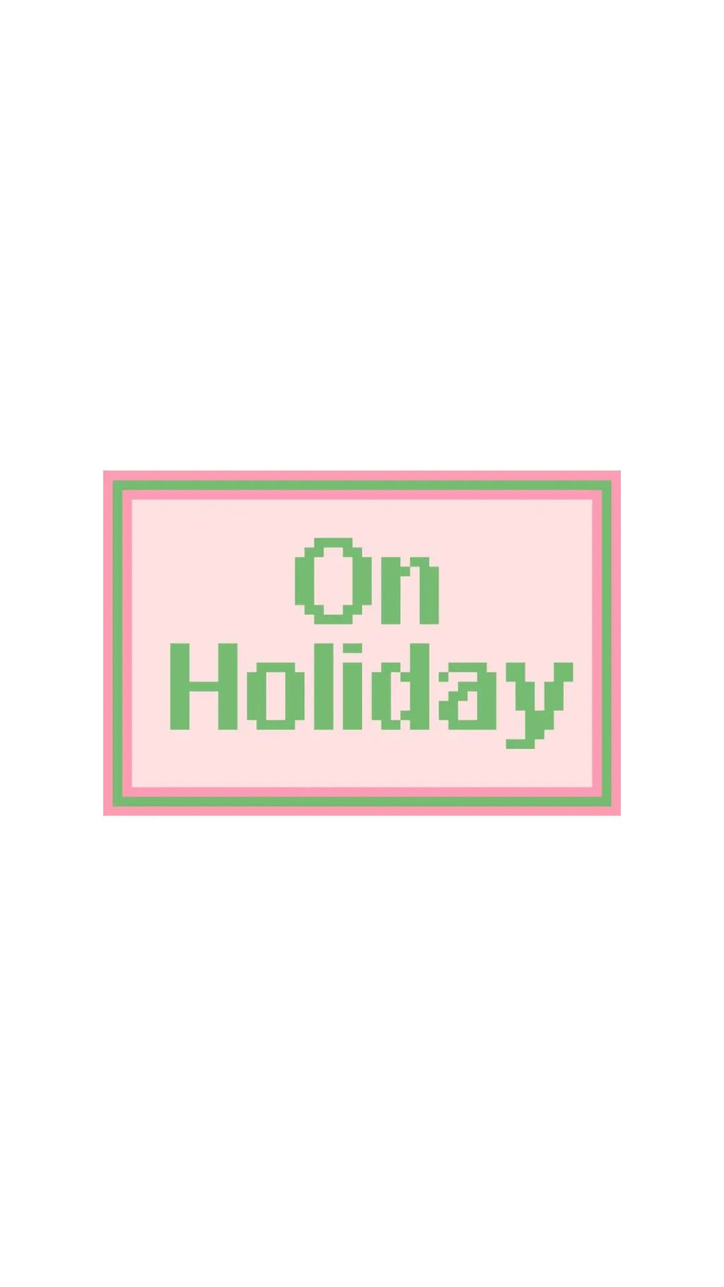 British On Holiday Luggage Tag printed needlepoint canvas - NeedleLittleStitchCo