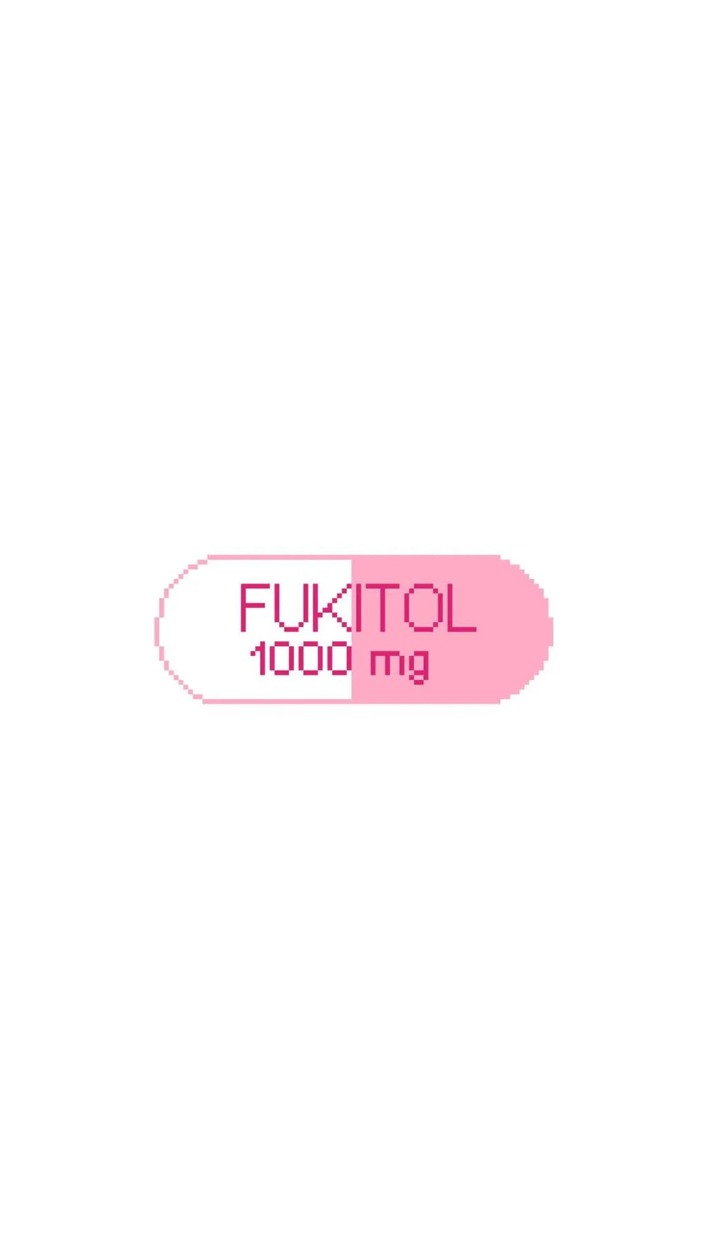 Funny Fukitol Pill Sign printed needlepoint canvas - NeedleLittleStitchCo