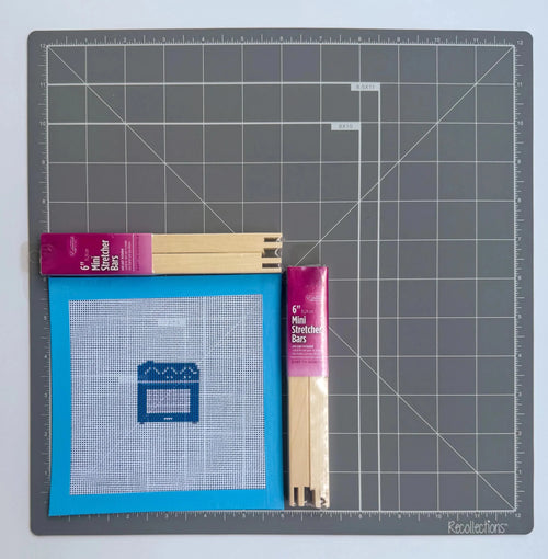 Colorful Countertop Oven printed needlepoint canvas - NeedleLittleStitchCo