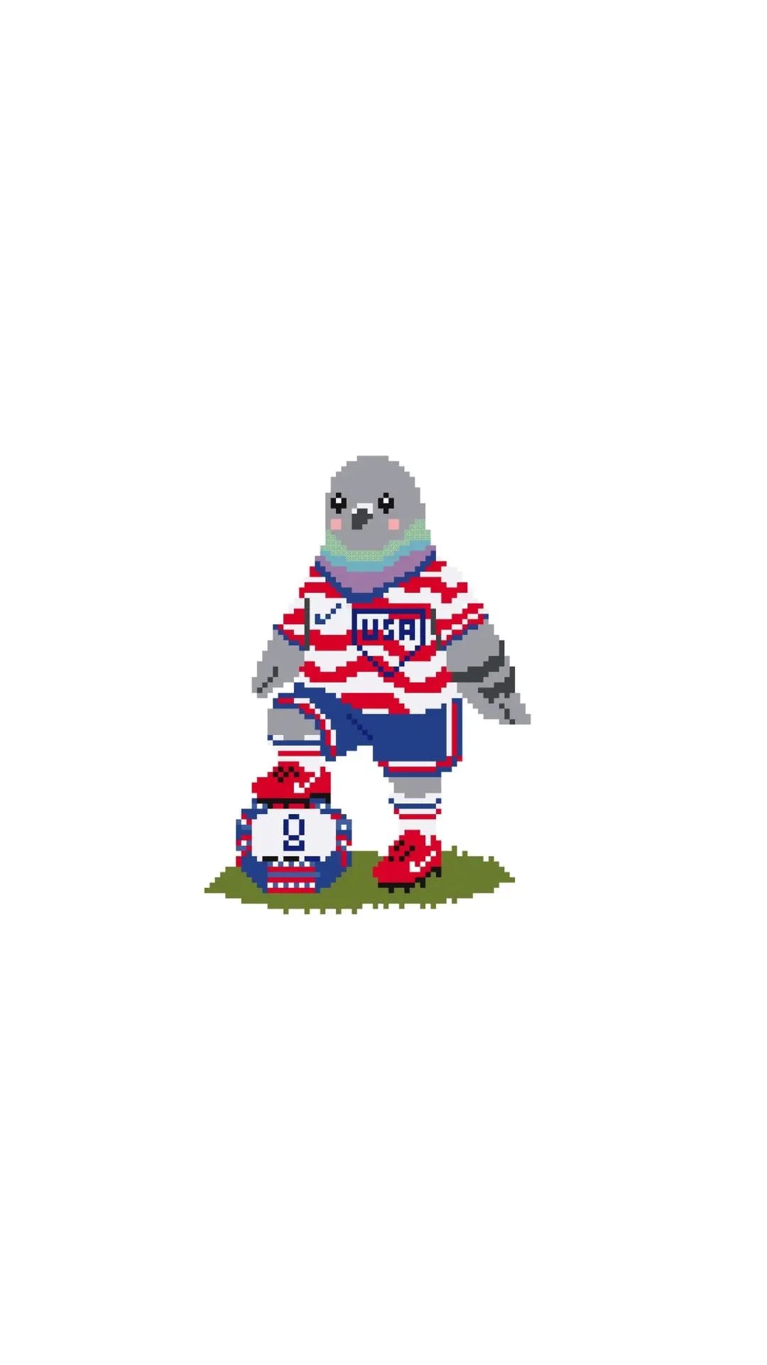 USA Soccer Player 2026 printed needlepoint canvas - NeedleLittleStitchCo